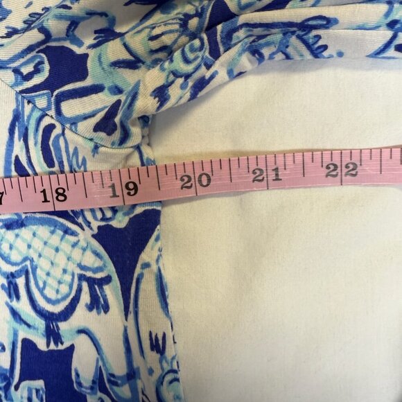 Lilly Pulitzer Ophelia Swing Dress Get Trunky Elephants L EUC - Picture 13 of 13
